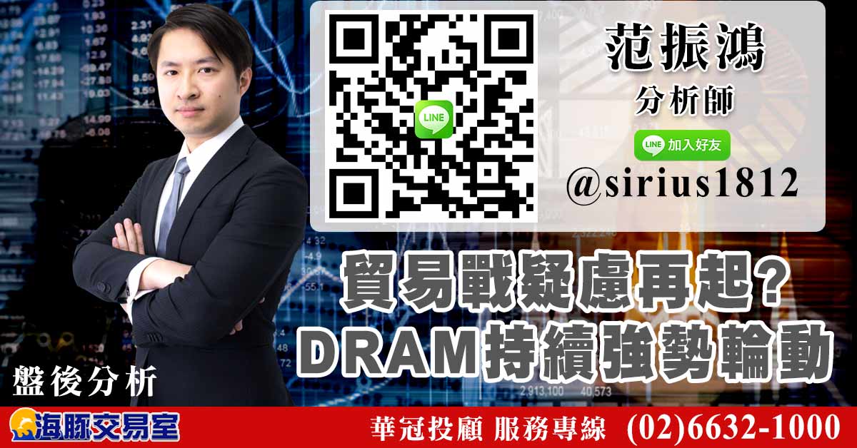 貿易戰疑慮再起? DRAM持續強勢輪動 (圖)