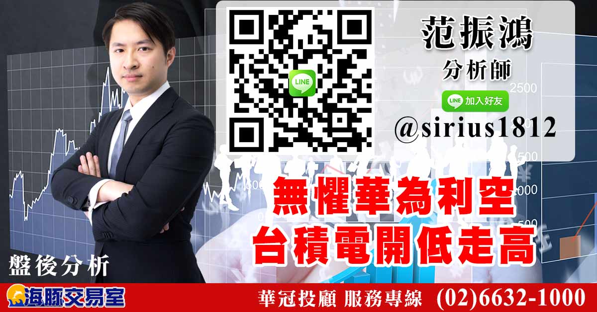 無懼華為利空 台積電開低走高 (圖)