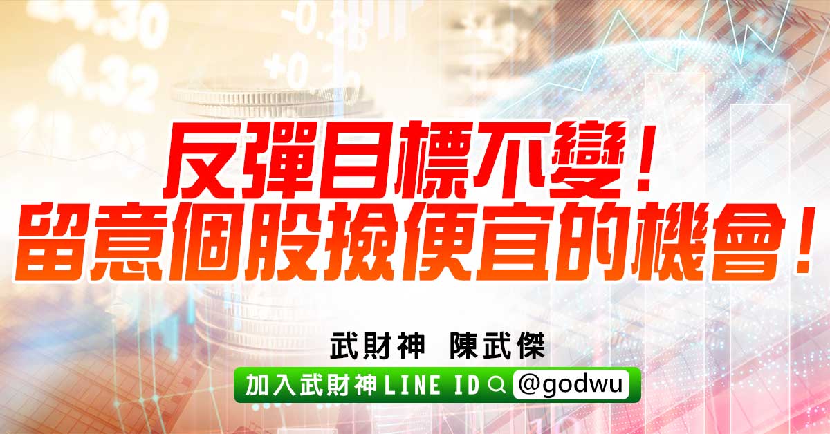 反彈目標不變!留意個股撿便宜的機會! (圖)