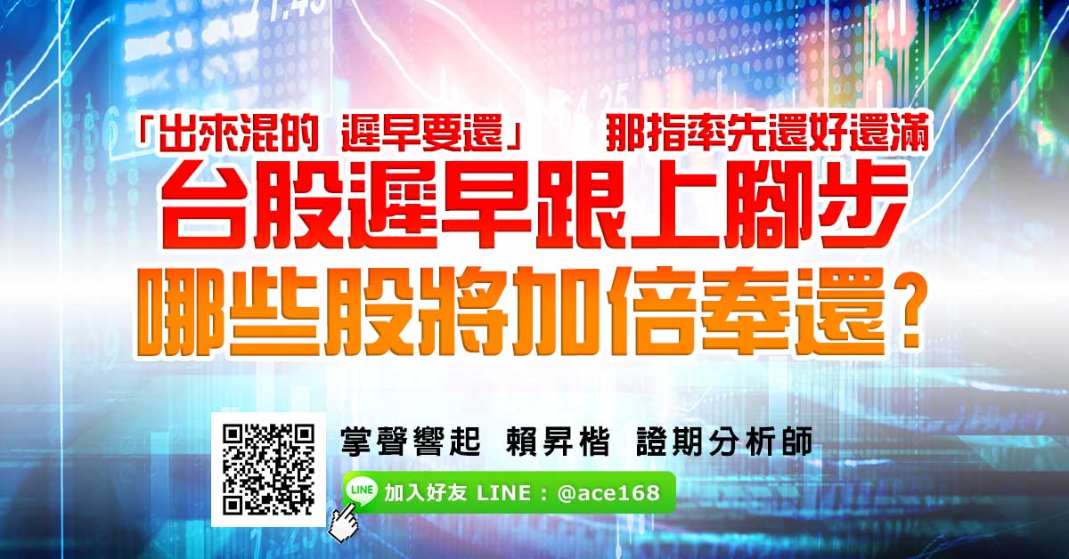 「出來混的 遲早要還」 那指率先還好還滿 台股遲早跟上腳步 哪些股將加倍奉還? (圖)