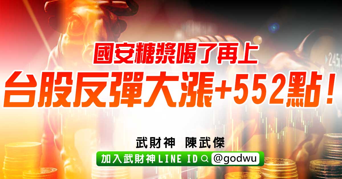 國安糖漿喝了再上台股反彈大漲+552點!下週走勢內文分享! (圖)