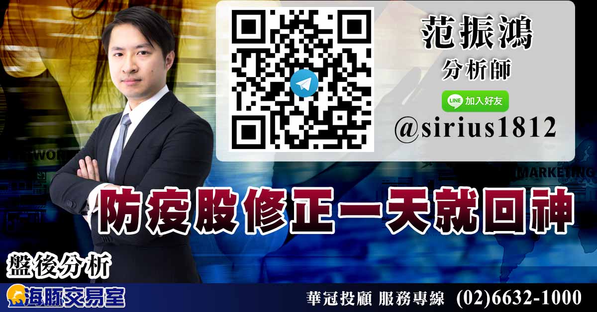 防疫股修正一天就回神 (圖)