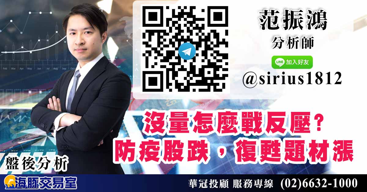 沒量怎麼戰反壓? 防疫股跌,復甦題材漲 (圖)