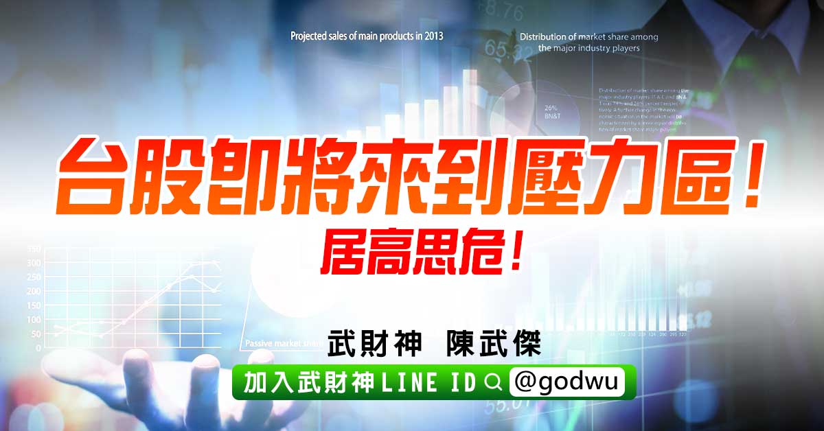 台股即將來到壓力區!居高思危! (圖)