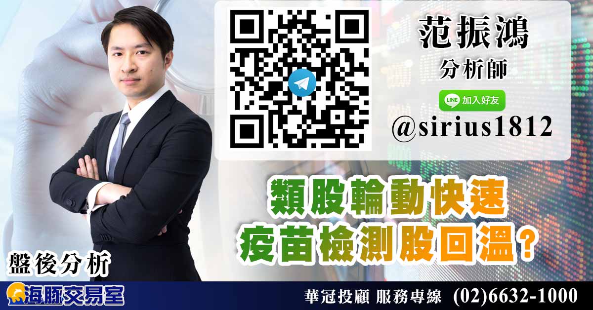 類股輪動快速 疫苗檢測股回溫? (圖)
