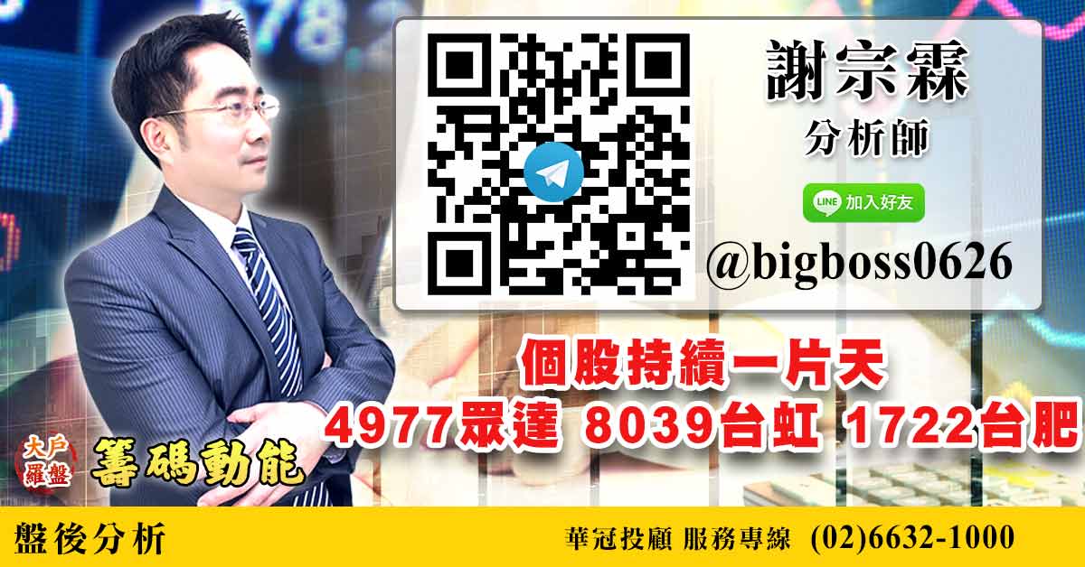 個股持續一片天 4977眾達 8039台虹 1722台肥 (圖)
