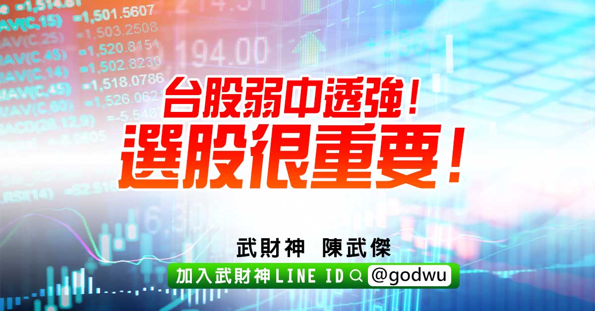台股弱中透強!選股很重要! (圖)
