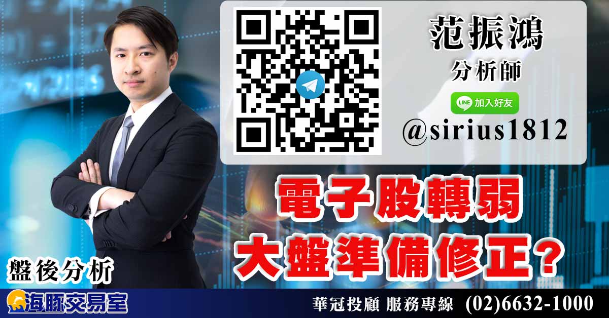 電子股轉弱 大盤準備修正? (圖)