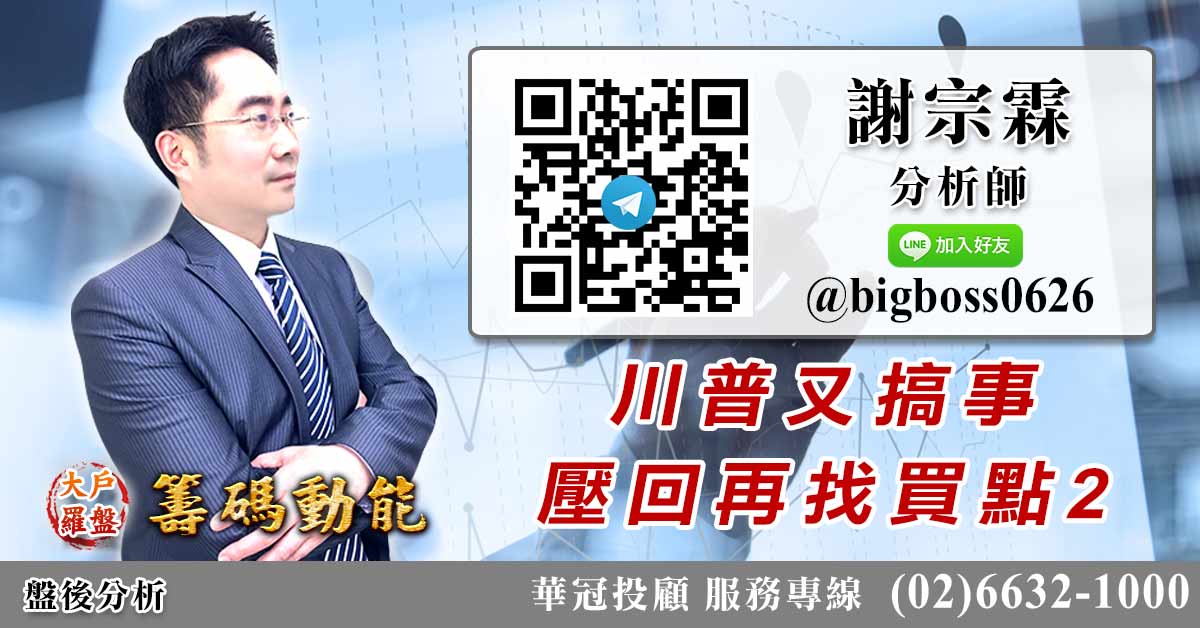 川普又搞事 壓回再找買點2 (圖)