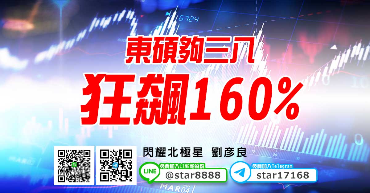 東碩夠三八，狂飆160%