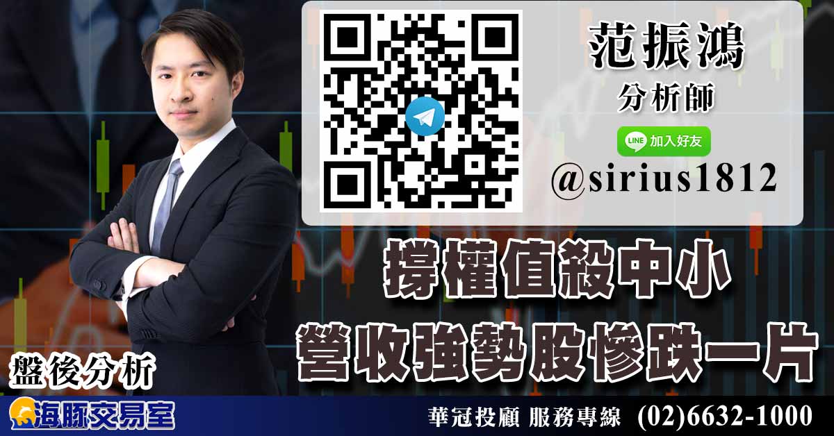 撐權值殺中小 營收強勢股慘跌一片 (圖)