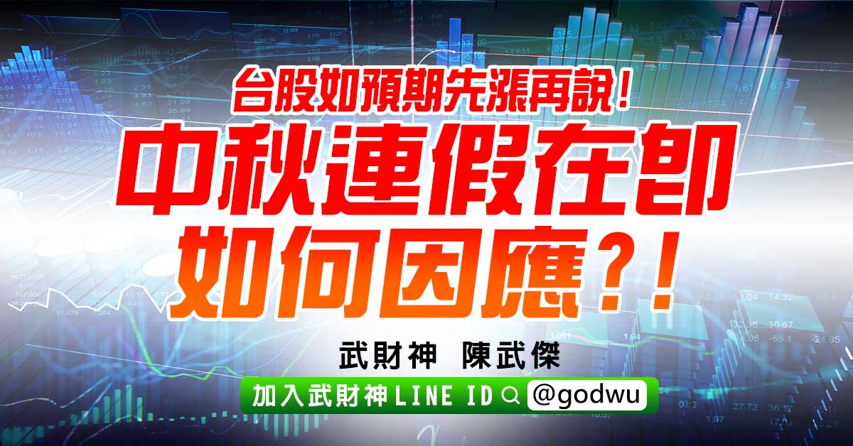 台股如預期先漲再說!中秋連假在即如何因應?! (圖)