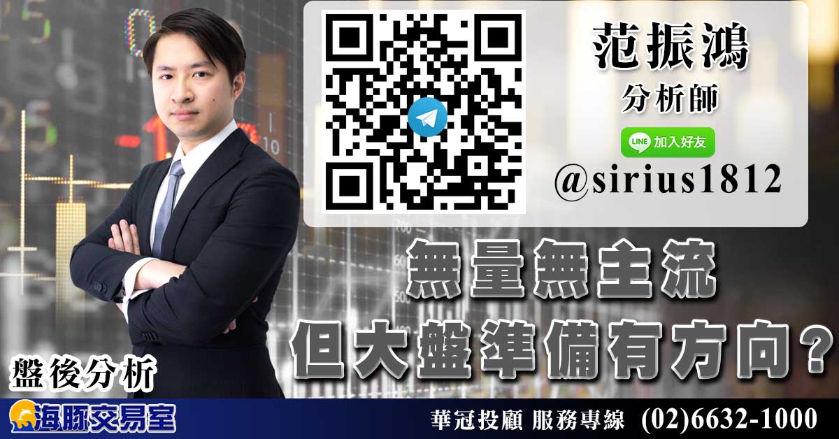 無量無主流 但大盤準備有方向? (圖)