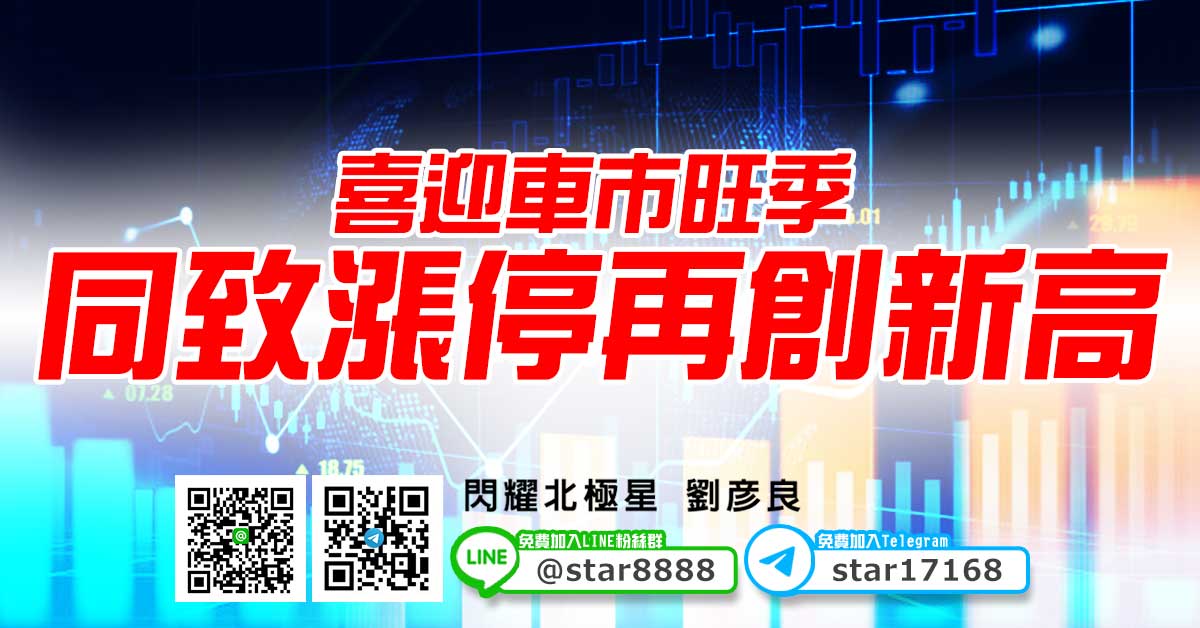 喜迎車市旺季，同致漲停再創新高 