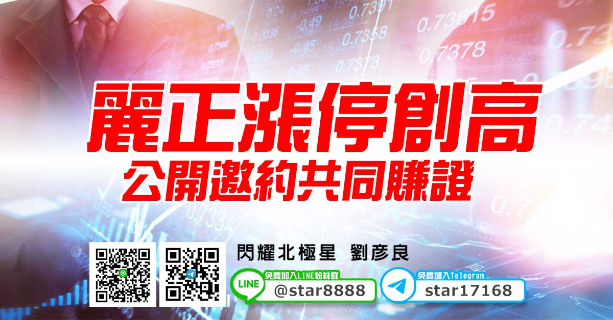 麗正漲停創高，公開邀約共同賺證