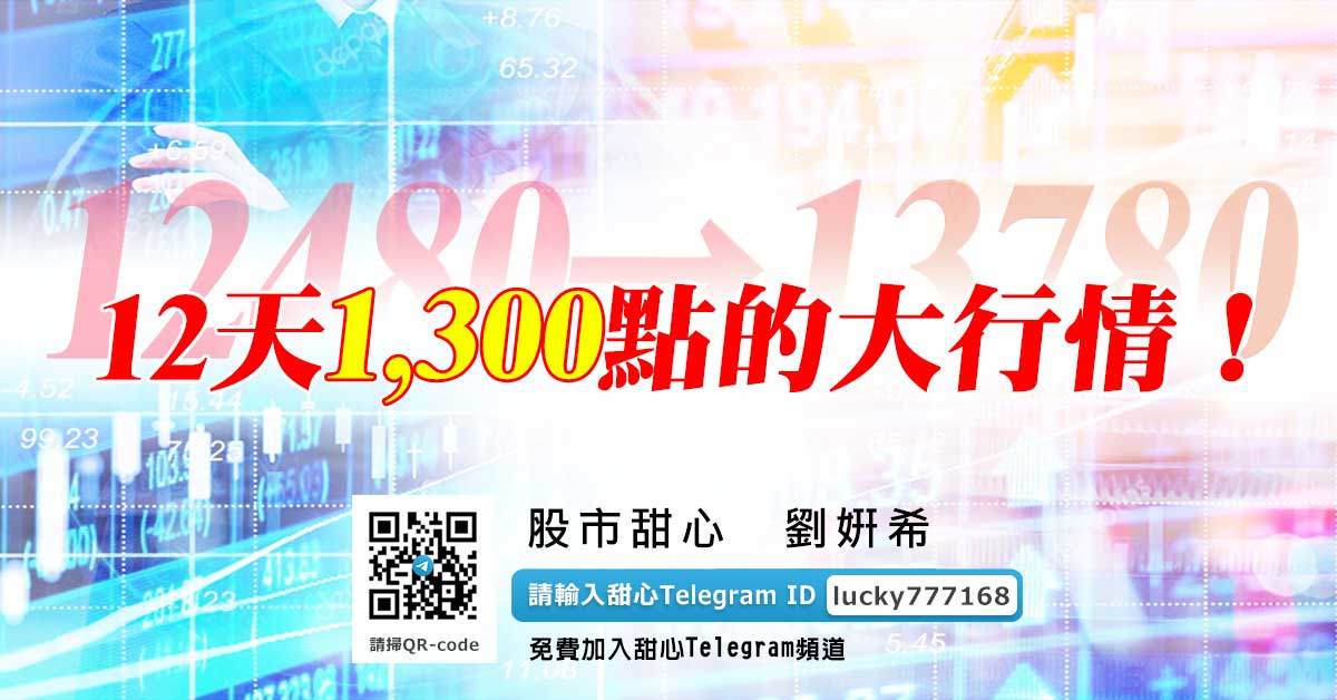 12天1,300點的大行情！