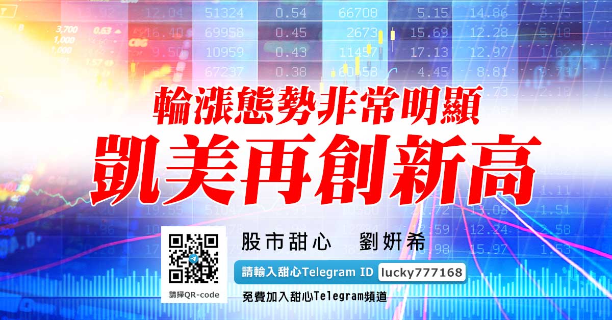輪漲態勢非常明顯　凱美再創新高