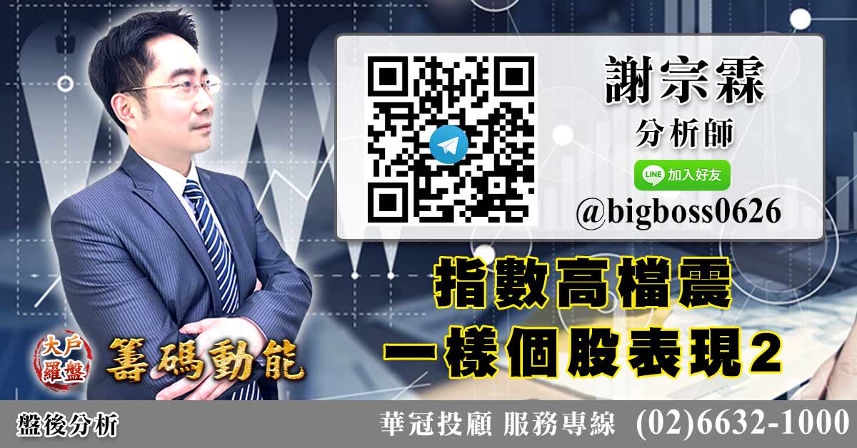 指數高檔震 一樣個股表現2 (圖)