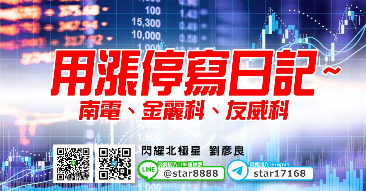 用漲停寫日記~南電、金麗科、友威科