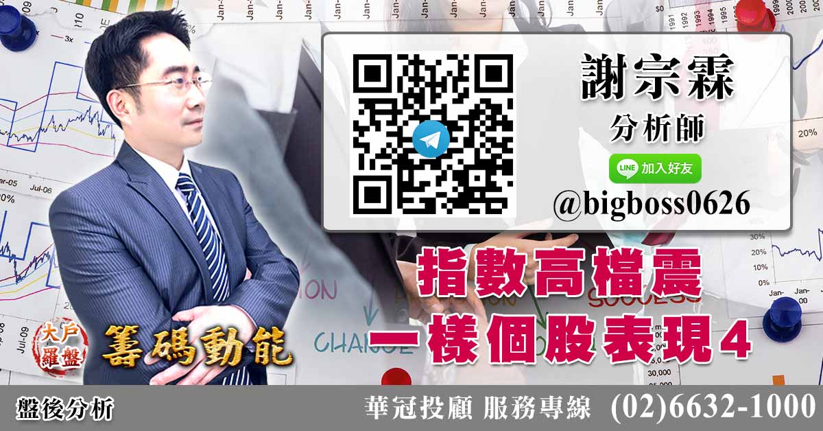 指數高檔震 一樣個股表現4 (圖)