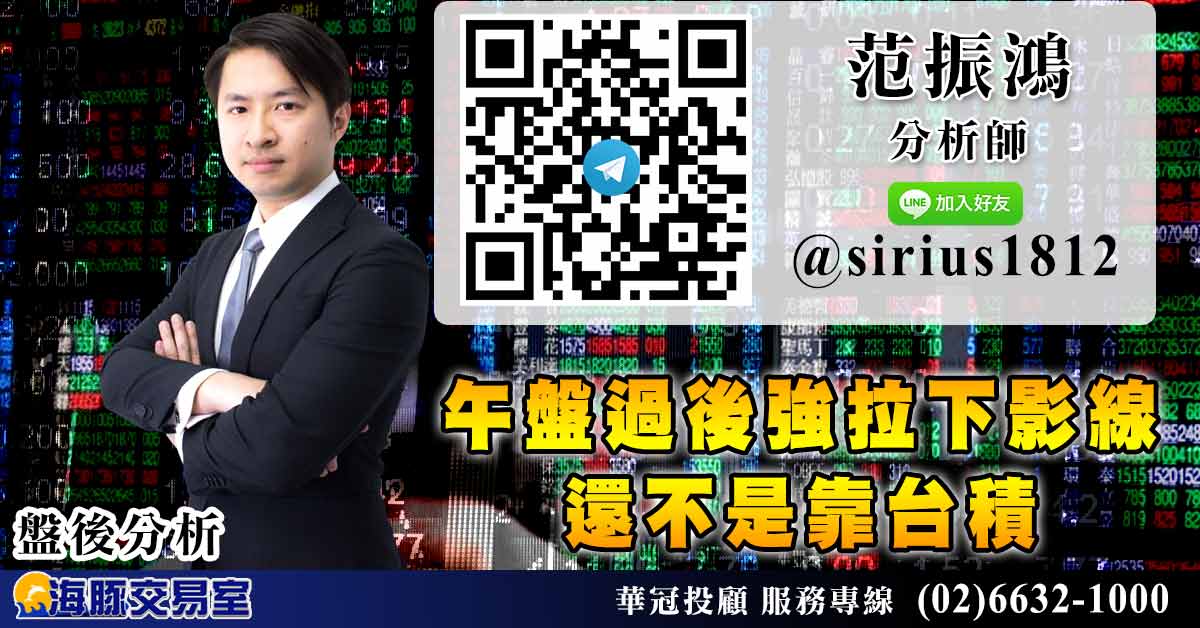 午盤過後強拉下影線 還不是靠台積 (圖)