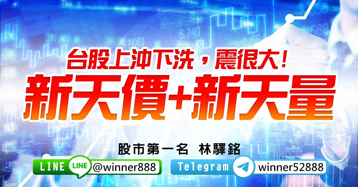 台股上沖下洗，震很大!新天價+新天量