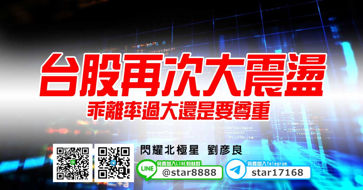 台股再次大震盪，乖離率過大還是要尊重