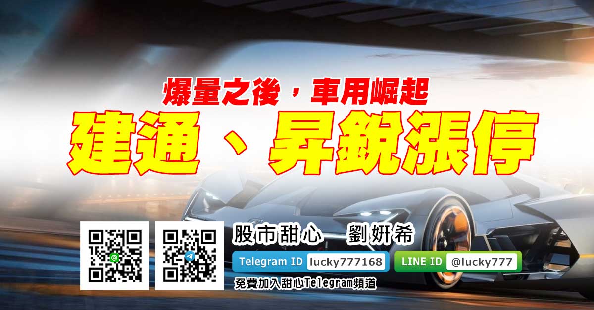 爆量之後，車用崛起　建通、昇銳漲停