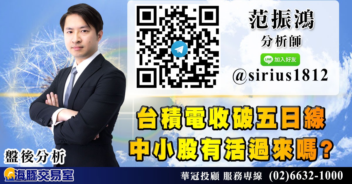 台積電收破五日線 中小股有活過來嗎? (圖)
