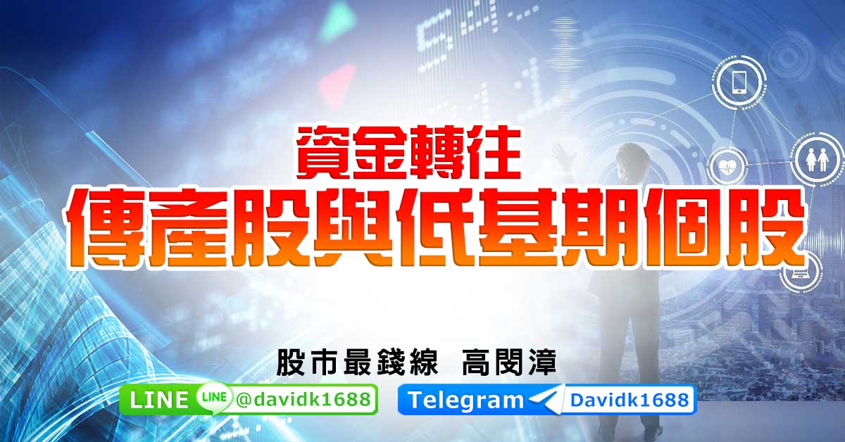 資金轉往傳產股與低基期個股