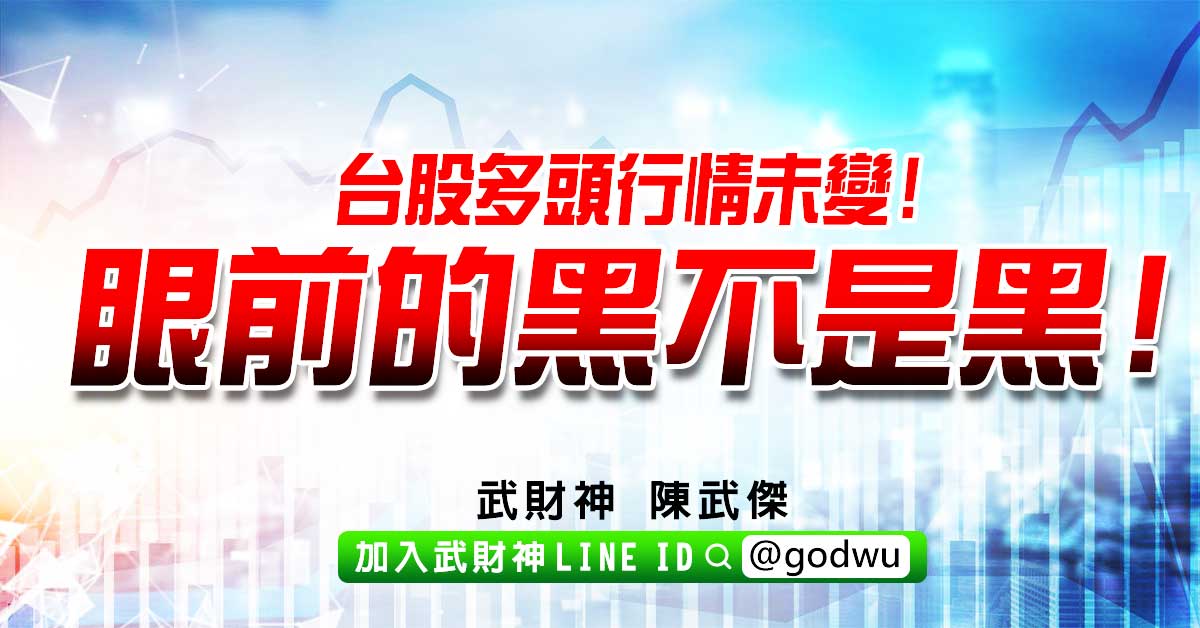 台股多頭行情未變!眼前的黑不是黑! (圖)