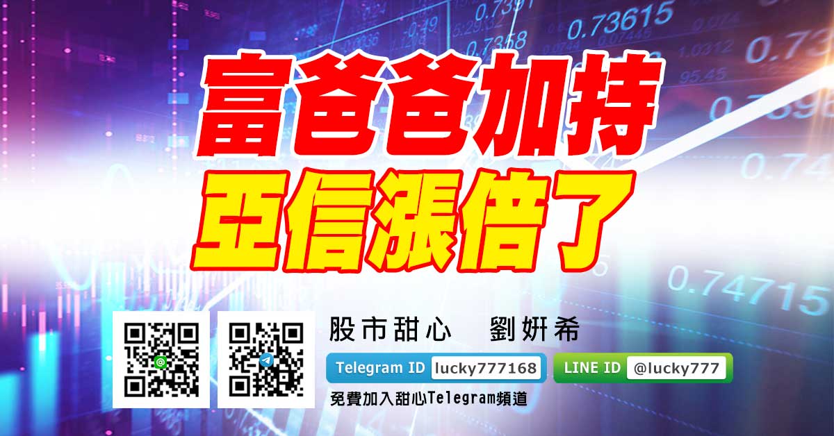 富爸爸加持　亞信漲倍了