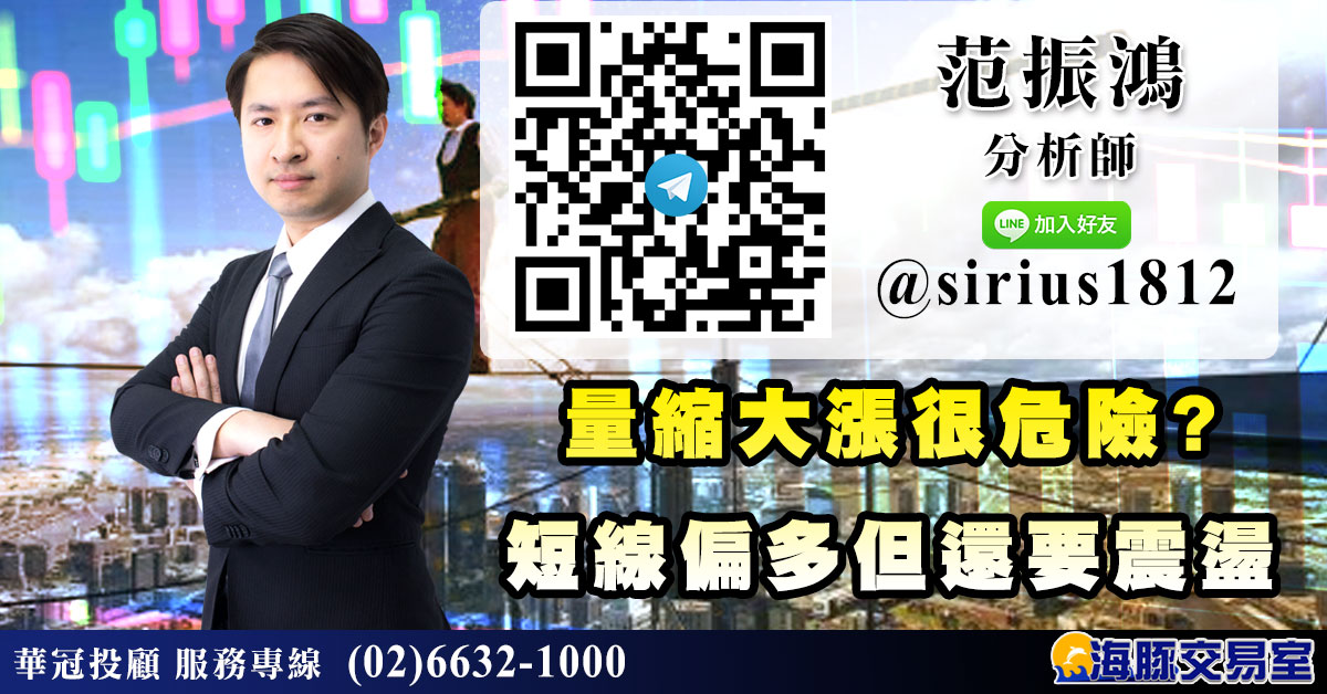 量縮大漲很危險? 短線偏多但還要震盪 (圖)
