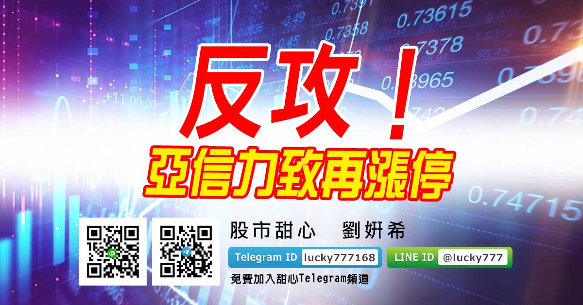 反攻！亞信力致再漲停