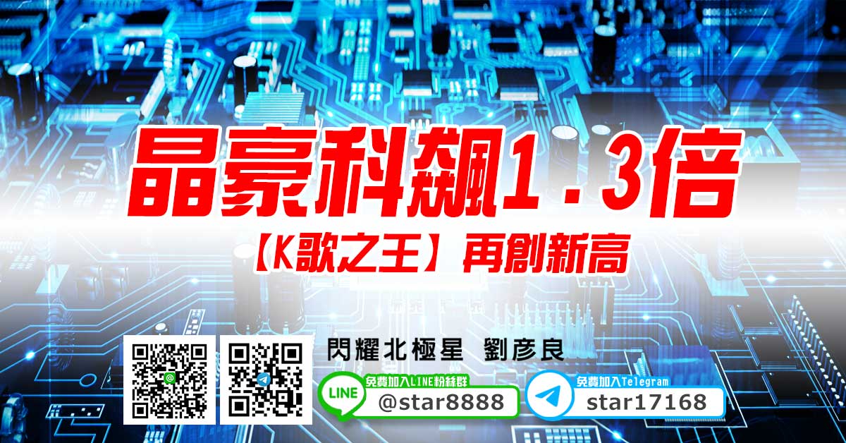 晶豪科飆1.3倍，【K歌之王】再創新高