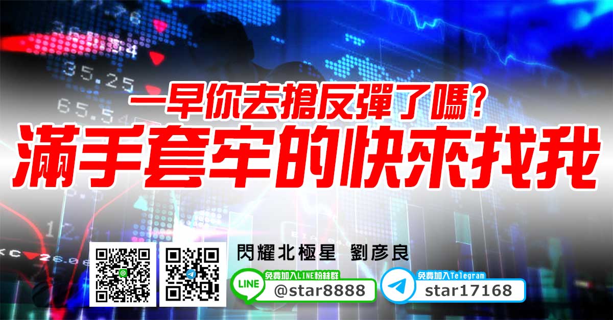 一早你去搶反彈了嗎? 滿手套牢的快來找我