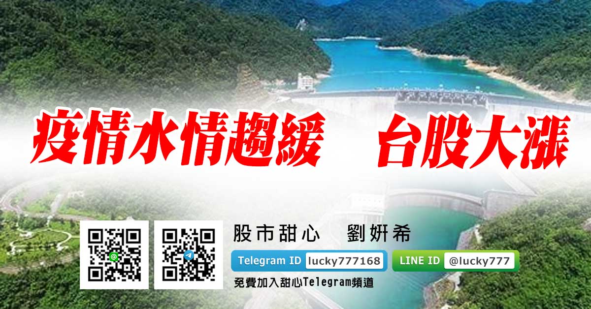疫情水情趨緩　台股大漲
