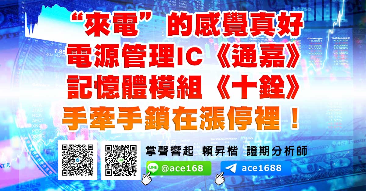 “來電”的感覺真好 《通嘉、十銓》手牽手鎖在漲停裡! (圖)