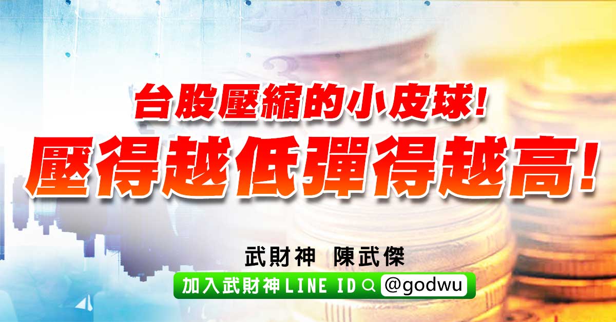 台股壓縮的小皮球! 壓得越低彈得越高! (圖)