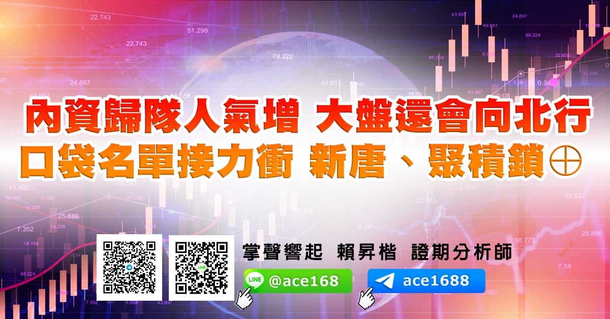 內資歸隊人氣增 大盤還會向北行 口袋名單接力衝 新唐、聚積鎖⊕ (圖)