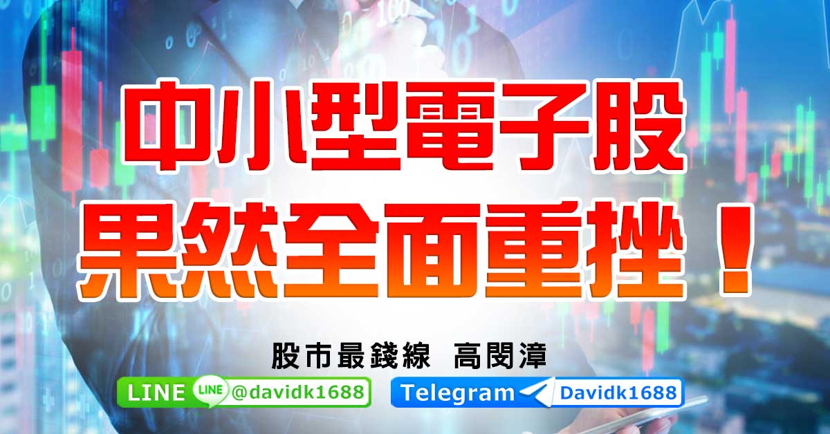 中小型電子股，果然全面重挫！