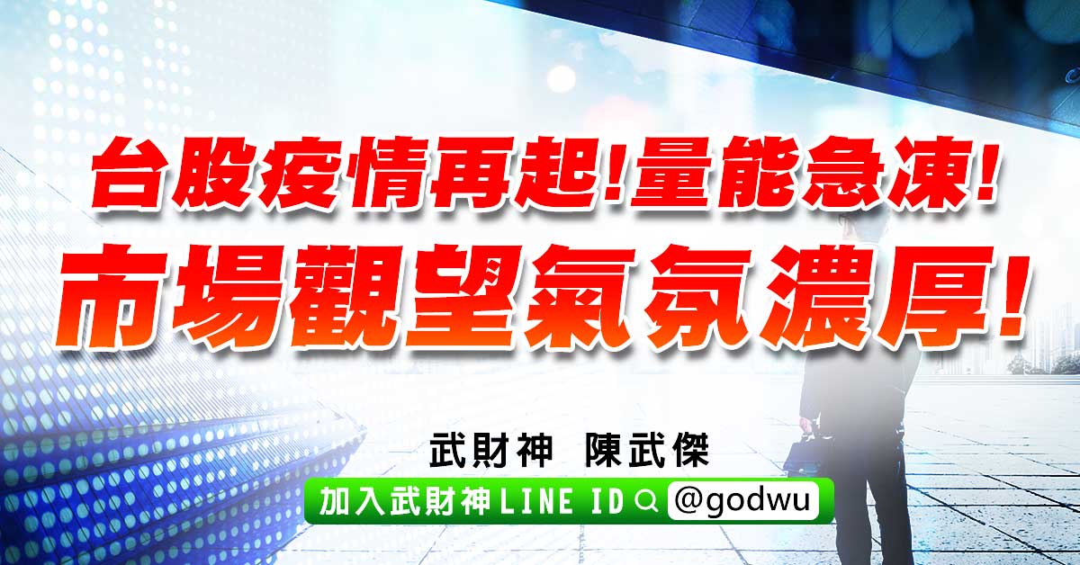 台股疫情再起!量能急凍!市場觀望氣氛濃厚! (圖)