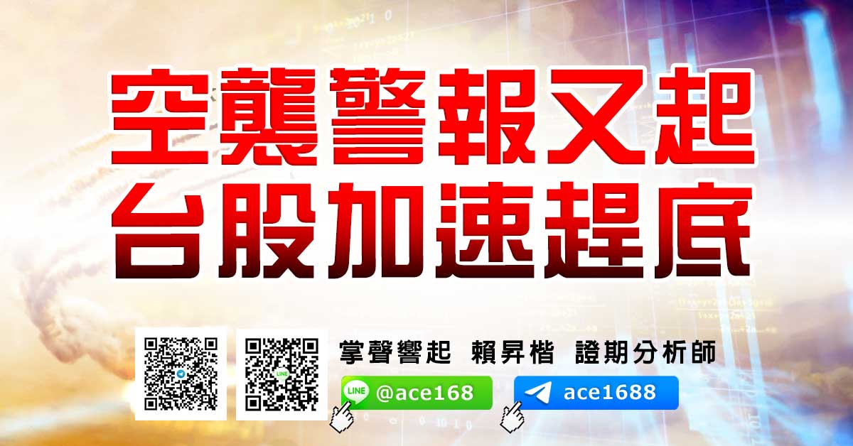 空襲警報又起 台股加速趕底 (圖)