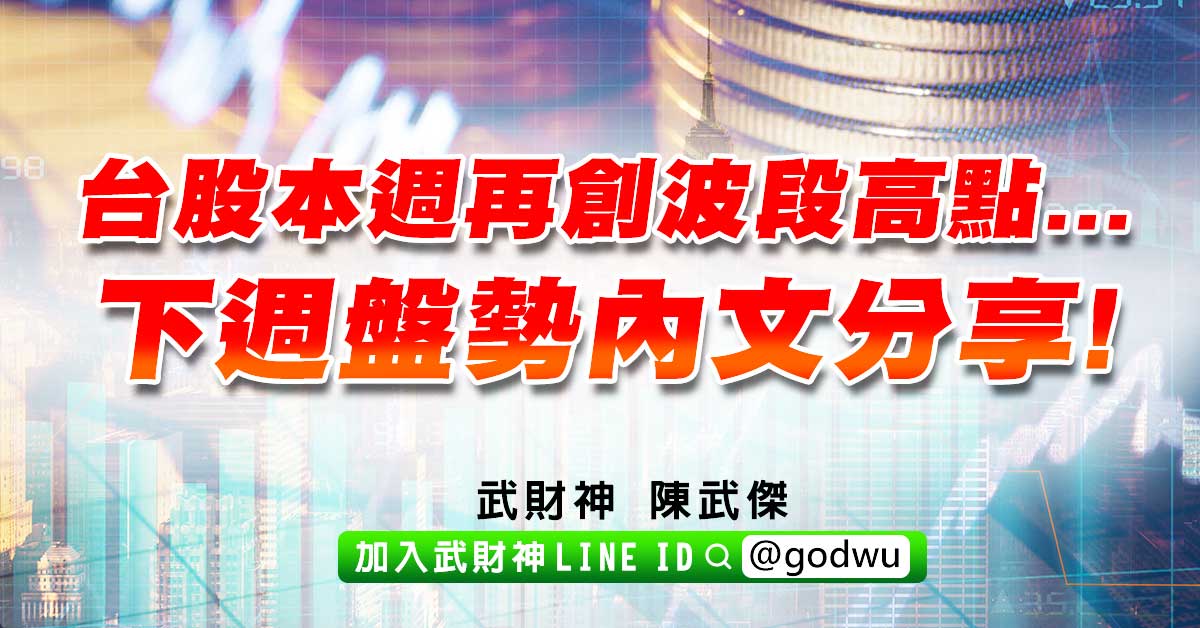 台股本週再創波段高點...下週盤勢內文分享! (圖)