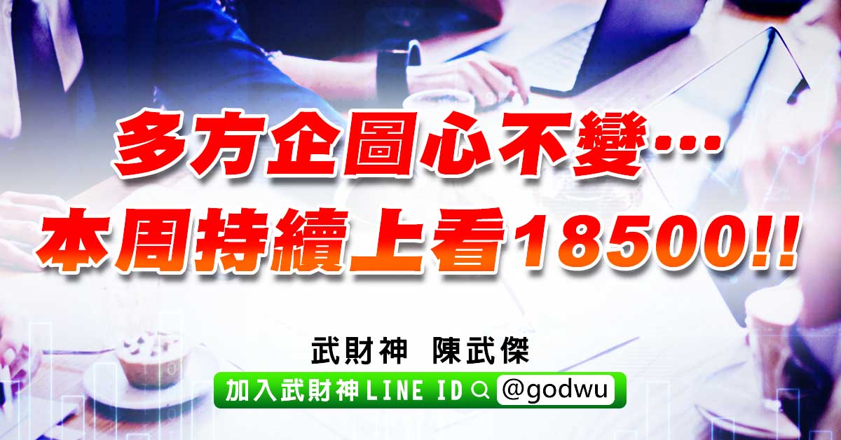 多方企圖心不變…本周持續上看18500!! (圖)