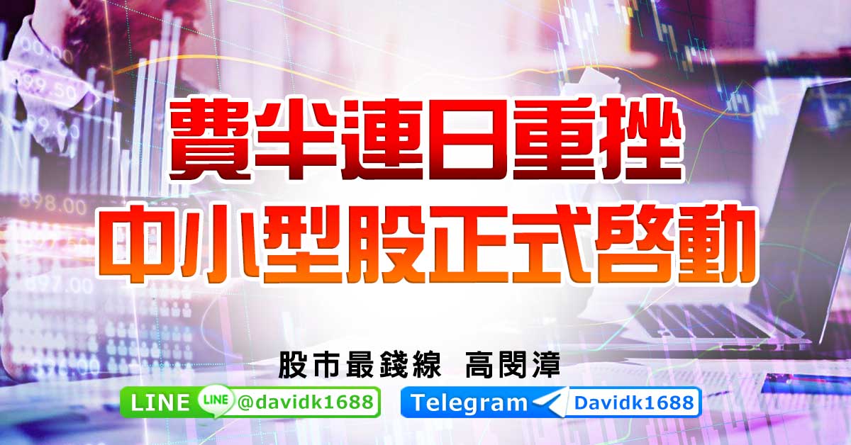 費半連日重挫，中小型股正式啟動