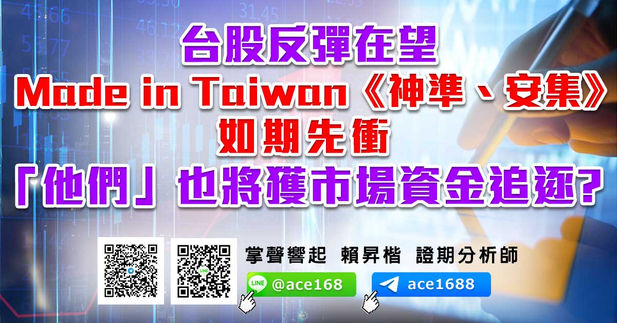 台股反彈在望 Made in Taiwan《神準、安集》如期先衝 「他們」也將獲市場資金追逐? (圖)