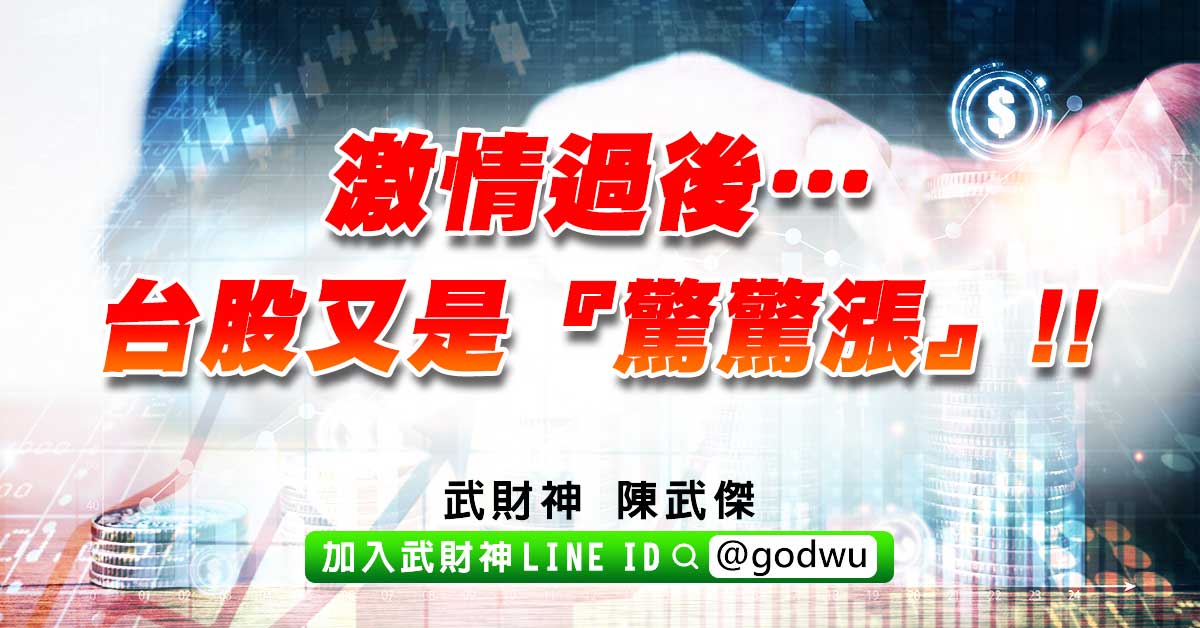 激情過後…台股又是『驚驚漲』!! (圖)