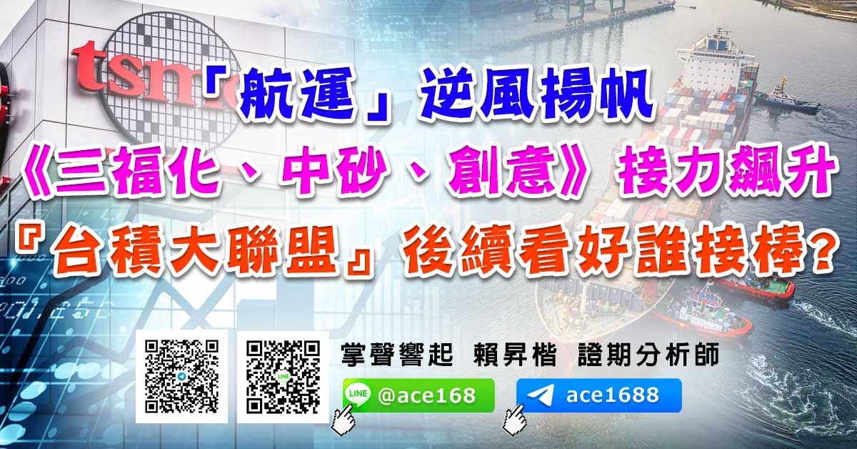 多頭今天果然展開「軋空」  《三福化、中砂、創意》接力飆升 『台積大聯盟』後續看好誰接棒? (圖)