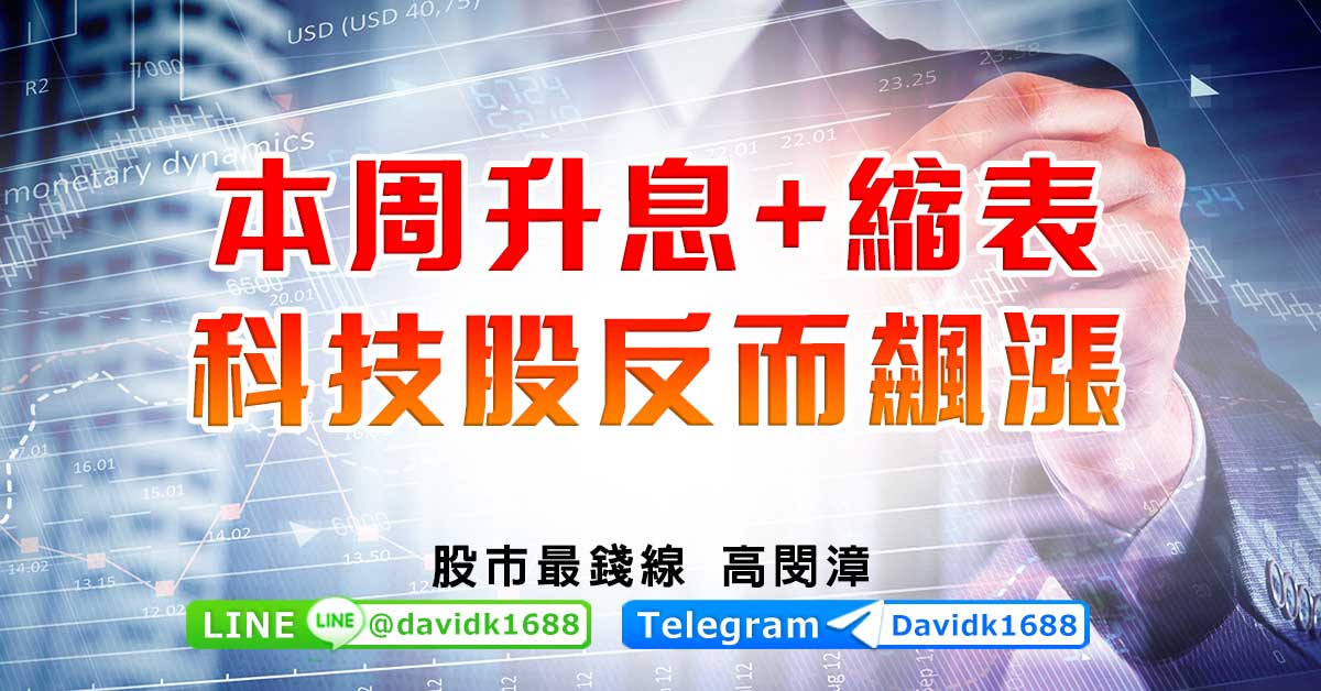 本周升息+縮表，科技股反而飆漲